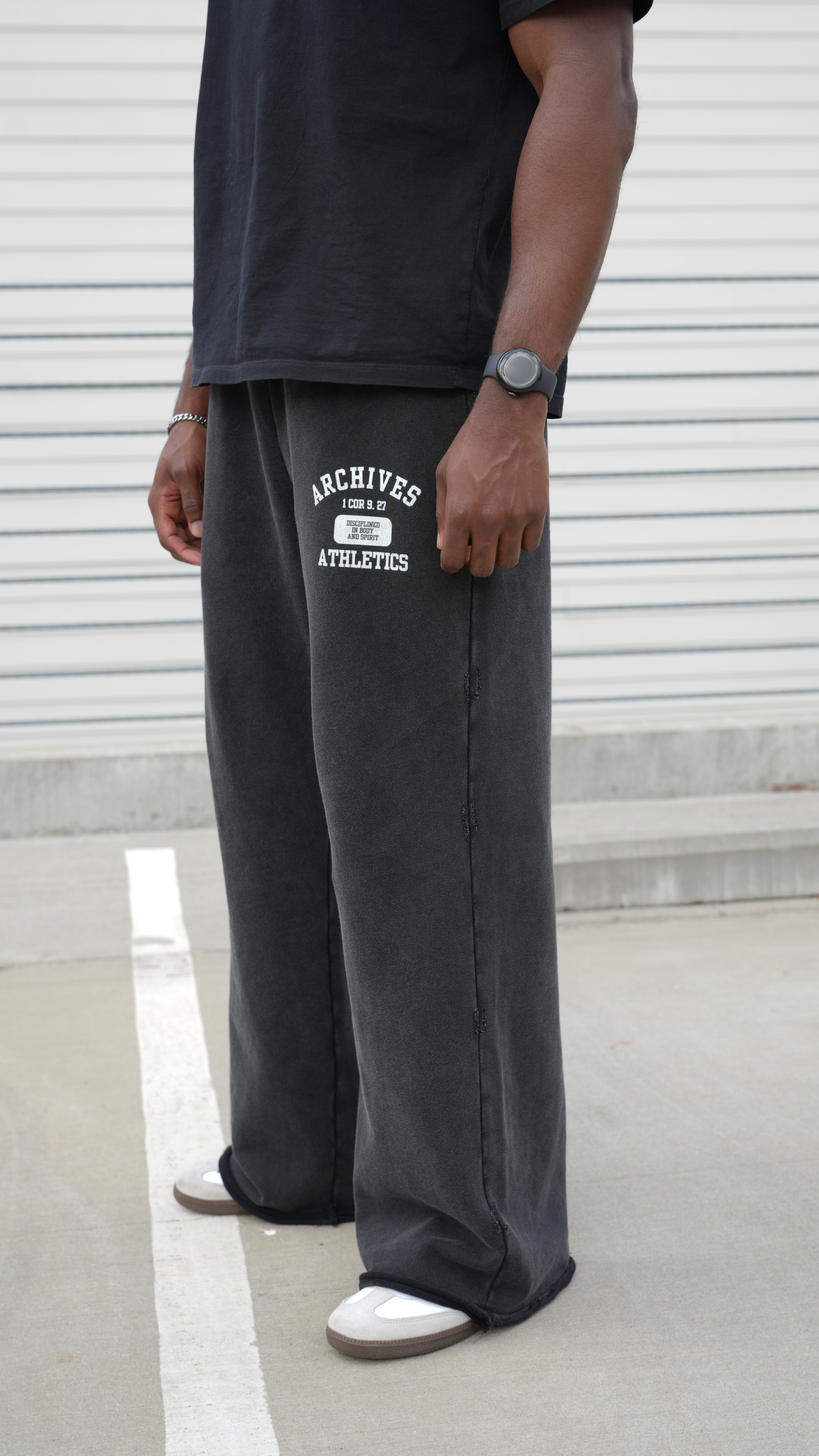 Washed Wide Leg Baggy Sweatpants